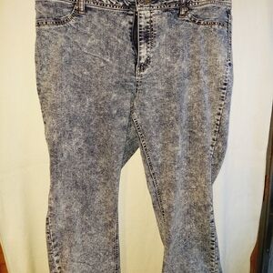 Highway Jeans Acid Wash Straight Leg Denim